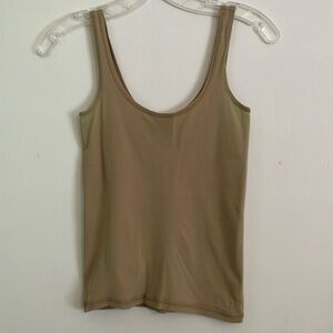 Theory stretch tank top, tan color